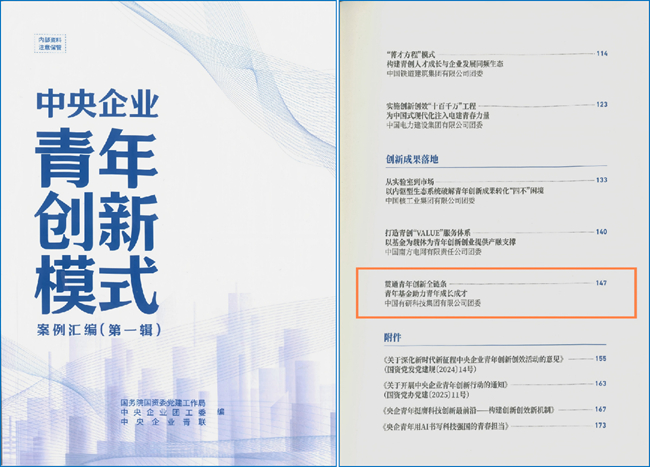 中文色情
“青年基金”特色做法入选《中央企业青年创新模式案例汇编》